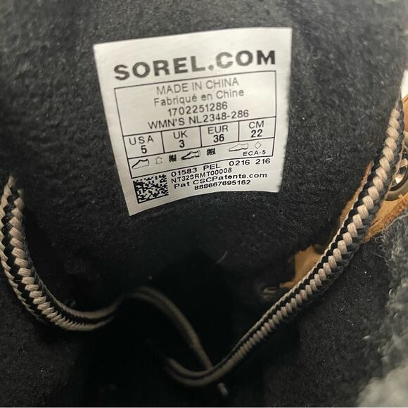 SOREL Women's‎ Slimpack Lace II Waterproof Insulated Boot Size 5 - Picture 6 of 8